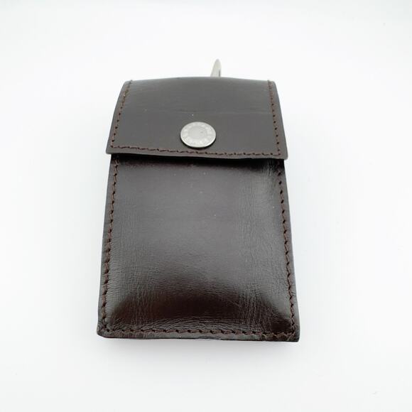 Dolce & Gabbana Vintage Leather Pouch Small Clutch with Silver Clasp - Picture 3 of 11